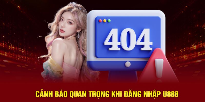 Cảnh báo quan trọng khi đăng nhập U888